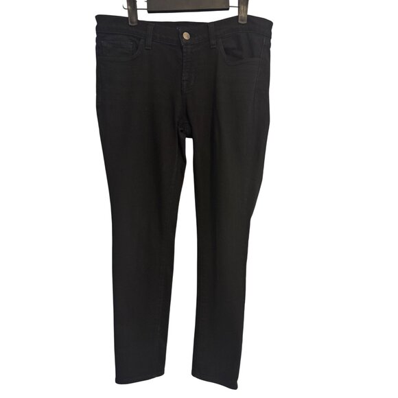 J BRAND Size 6 Jet Black Denim Skinny Jeans - Picture 1 of 10